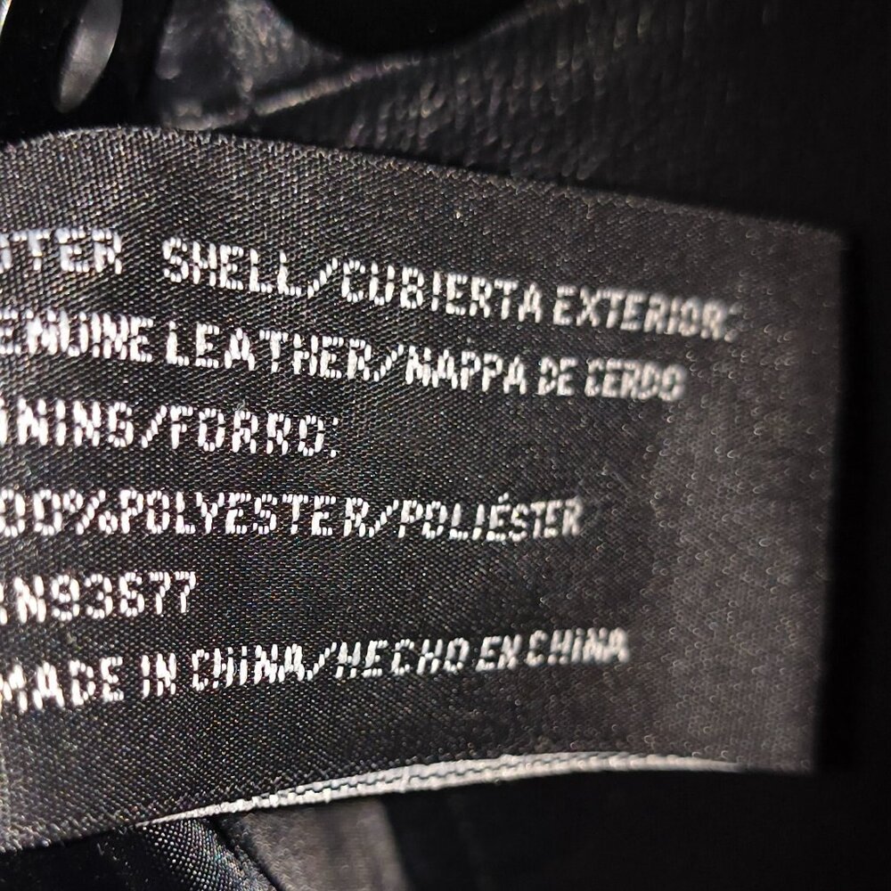 Genuine black leather coat - Picture 3 of 5